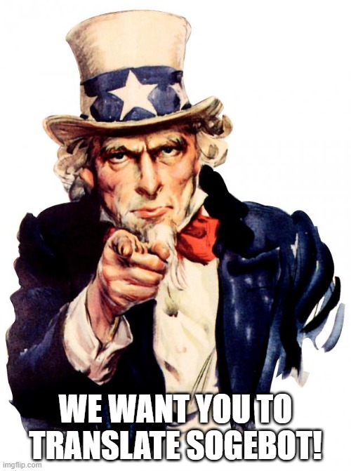 We want you to translate sogeBot!